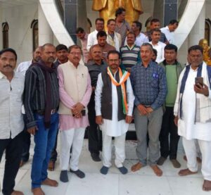 गुनौर विधानसभा क्षेत्र के सैकड़ो कार्यकर्ता महु कार्यक्रम हुए शामिल