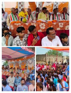 शासकीय उच्चतर माध्यमिक विद्यालय कृष्णगढ़ में सरपंच सुनील रैकवार। ने किया ध्वजारोहण।।