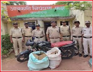 मोटरसाइकिल सहित दो आरोपी गिरफ्तार भेजा जेल।।