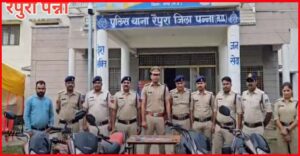 रैपुरा पुलिस ने पकड़ा बड़ा जुआ का फड़, नौ जुआड़ियों सहित चार लाख से अधिक की सामग्री जप्त।